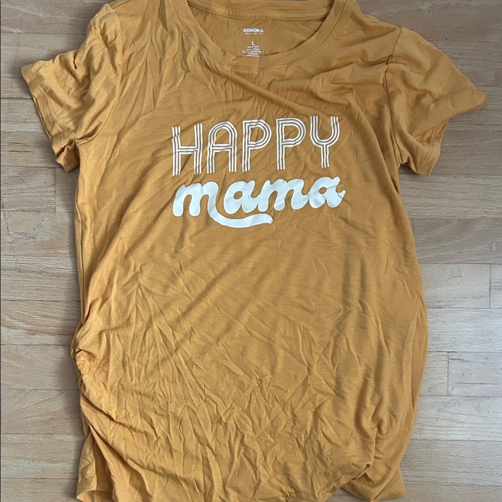 Sonoma Mustard Maternity Tee